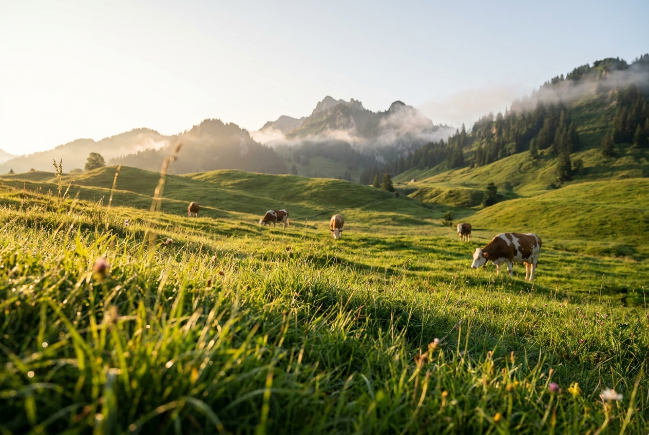 Rinder aus nachhaltiger Weidehaltung — 100% Grasgefüttert